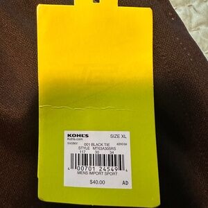 Kohls TekGear Black Pants XL NWT